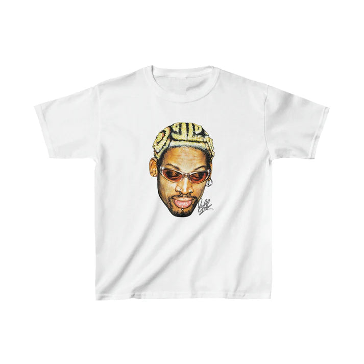 Kids Big Face Dennis Rodman Tee