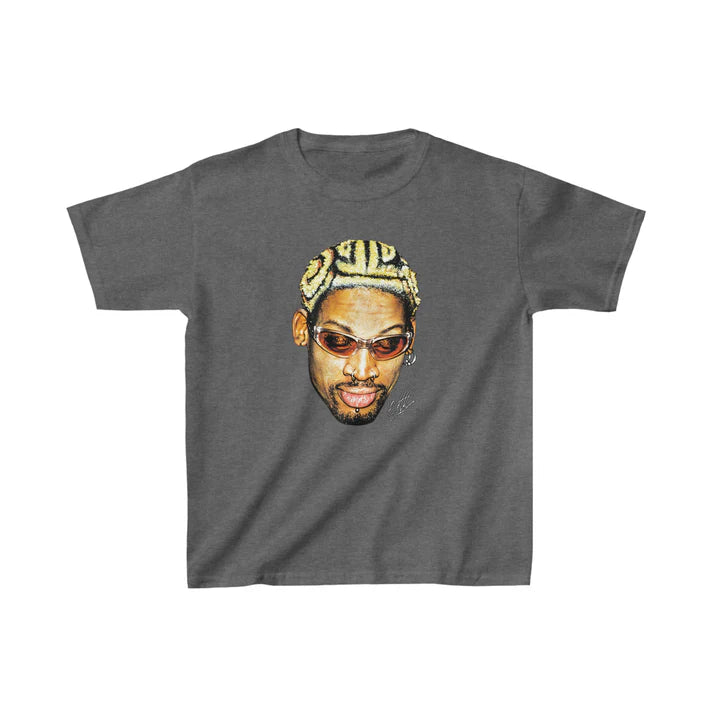 Kids Big Face Dennis Rodman Tee